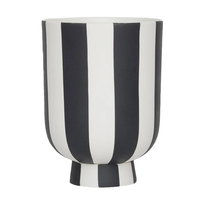 OYOY Toppu kruka Ø8 cm Black-white