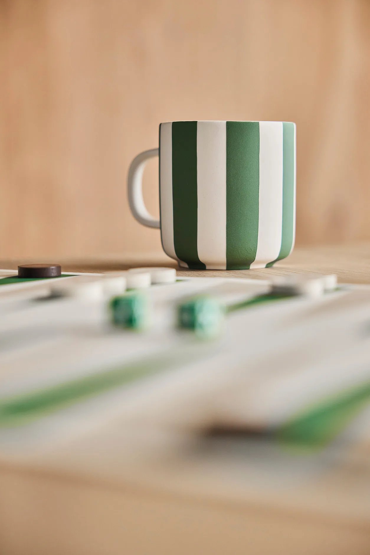 Toppu mugg, Offwhite-green OYOY