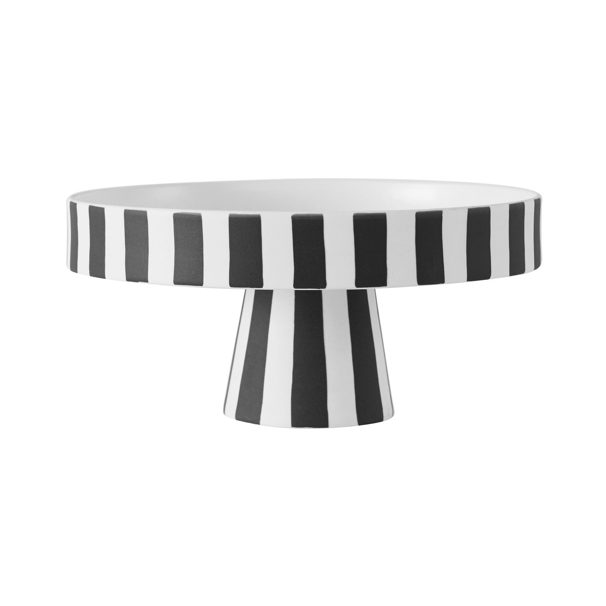 OYOY Toppu serveringsfat 20 cm Svart-vit | Skandinavisk Design | Serveringsfat & Uppläggningsfat | Multi