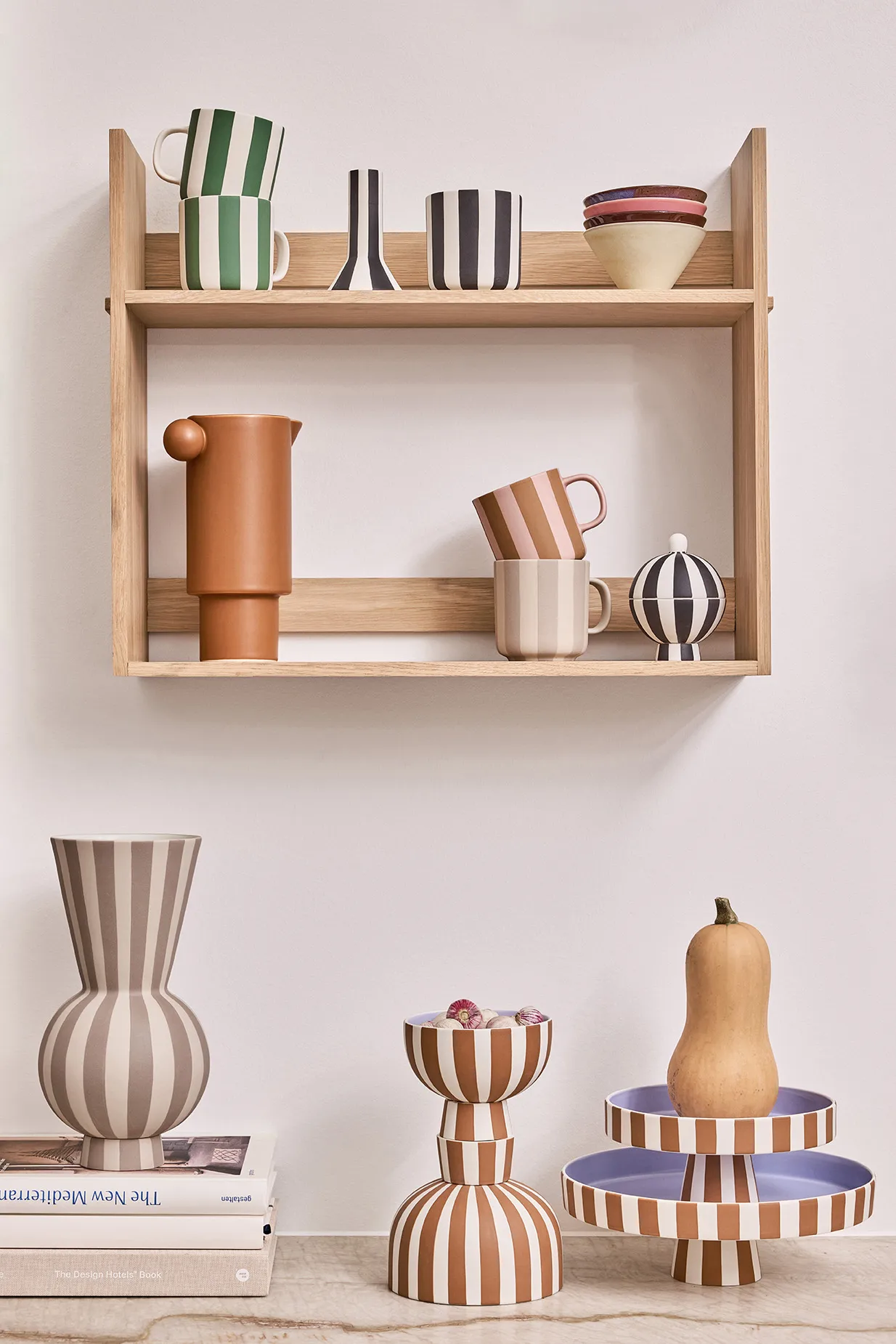 Toppu serveringsfat stor Ø27 cm, Caramel-lavender OYOY