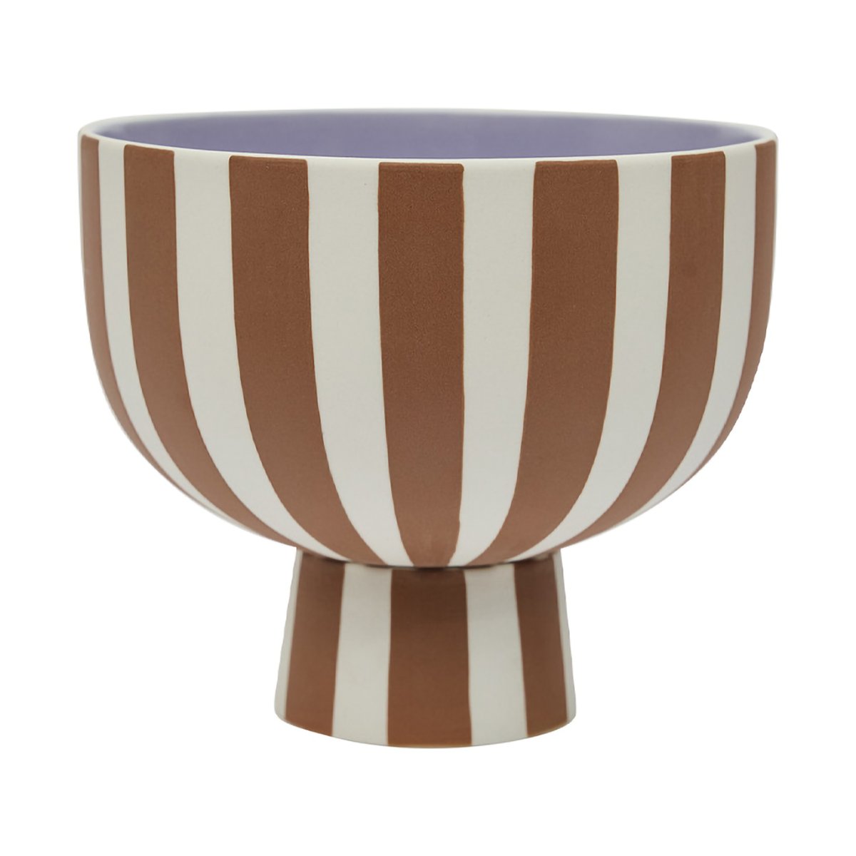 OYOY Toppu skål 15 cm Caramel-lavender | Skandinavisk Design | Fruktskålar | Brun