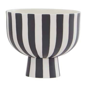 Toppu skål �Ø15 cm - Svart-vit - OYOY
