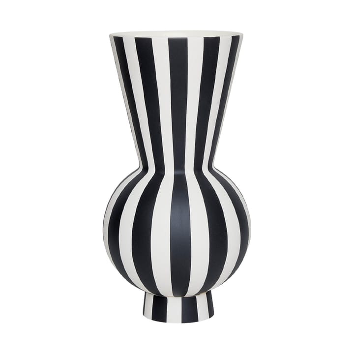 Toppu vas Ø14,5 cm - Black-white - OYOY
