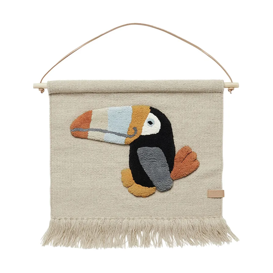 OYOY Toucan väggdekoration 47x48 cm Clay