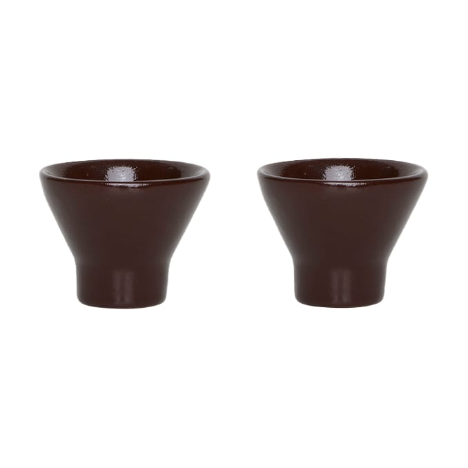 Yuka �äggkopp 2-pack - Dark Terracotta - OYOY