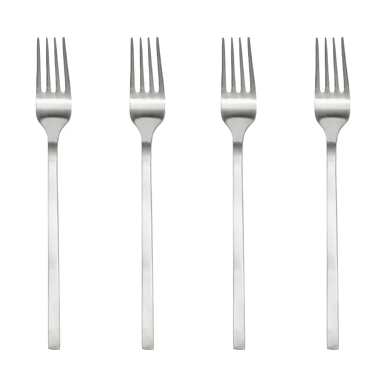 OYOY Yuka gaffel 4-pack Brushed Steel