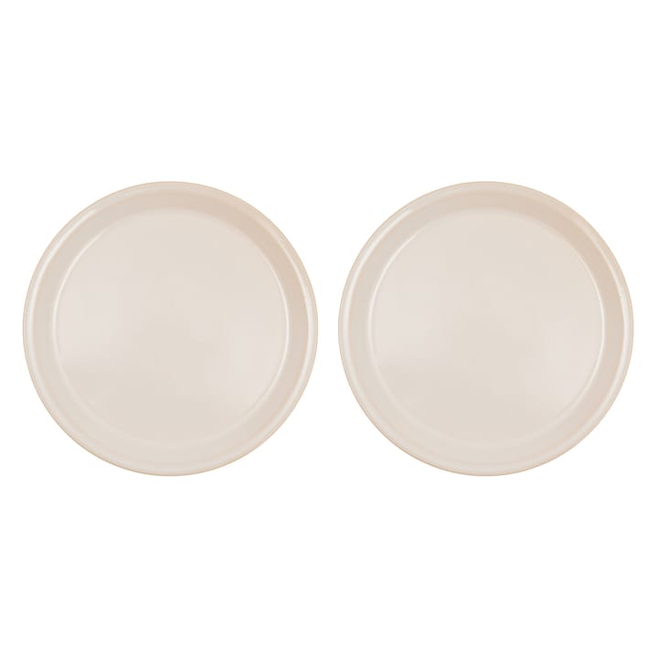 Yuka lunchtallrik Ø22 cm 2-pack - Offwhite - OYOY