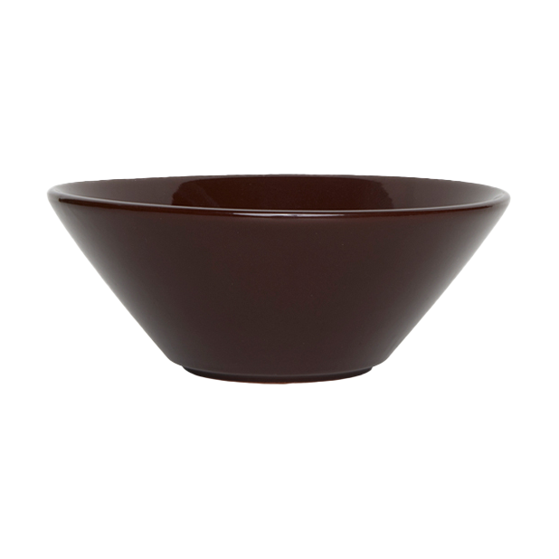 OYOY Yuka skål 15 cm Dark Terracotta | Skandinavisk Design | Frukostskålar | Svart