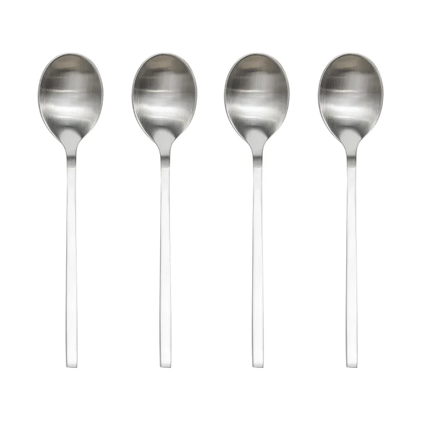 Yuka sked 4-pack, Brushed Steel OYOY