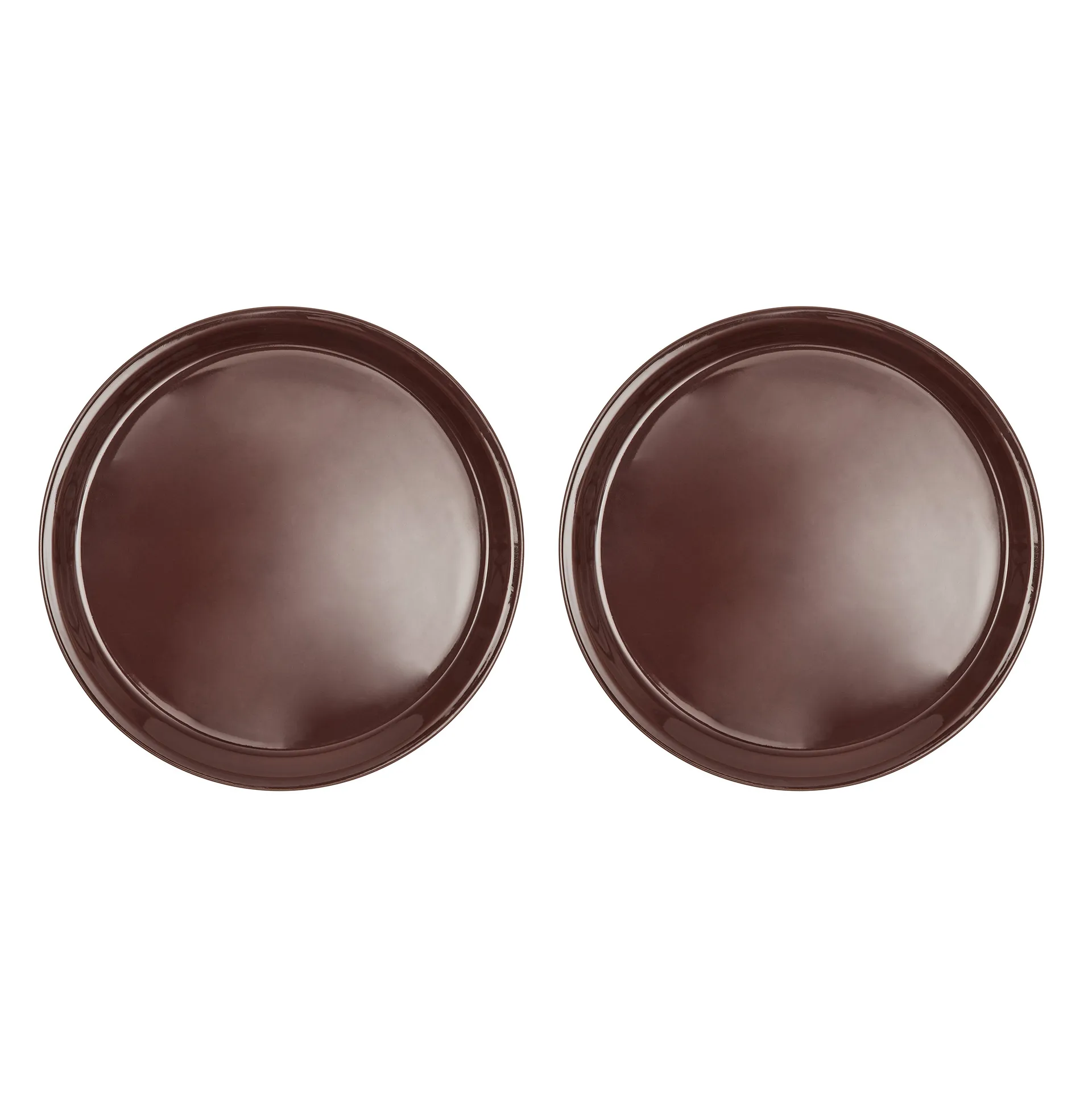 Yuka tallrik Ø27 cm 2-pack, Dark (brun) OYOY