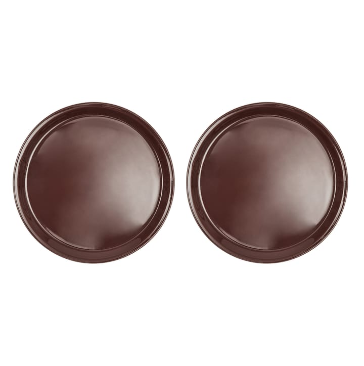 Yuka tallrik Ø27 cm 2-pack - Dark (brun) - OYOY