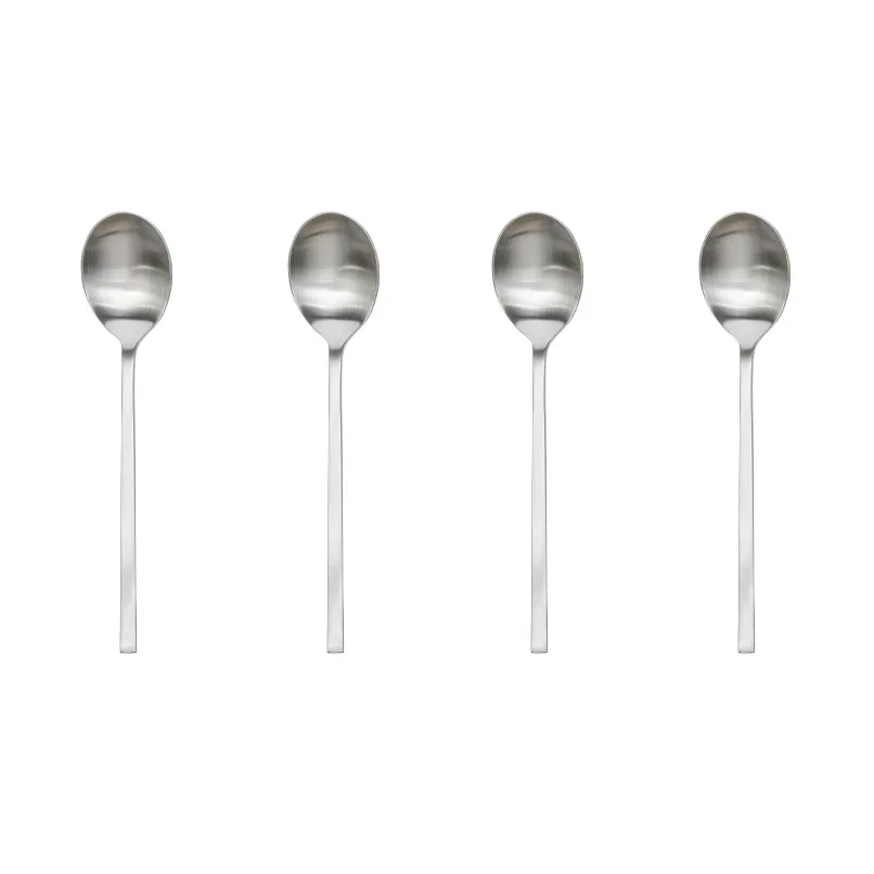 OYOY Yuka tesked 4-pack Brushed Steel