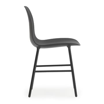 Form Chair stol metallben 2-pack - svart - Normann Copenhagen