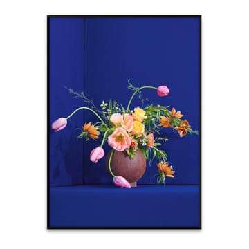 Blomst 01 Blue poster - 50x70 cm - Paper Collective