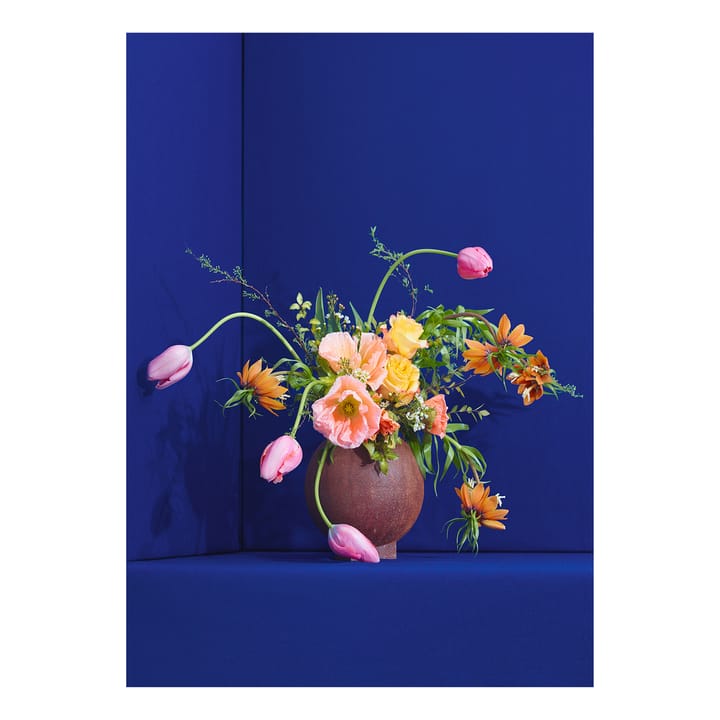 Blomst 01 Blue poster, 70x100 cm Paper Collective