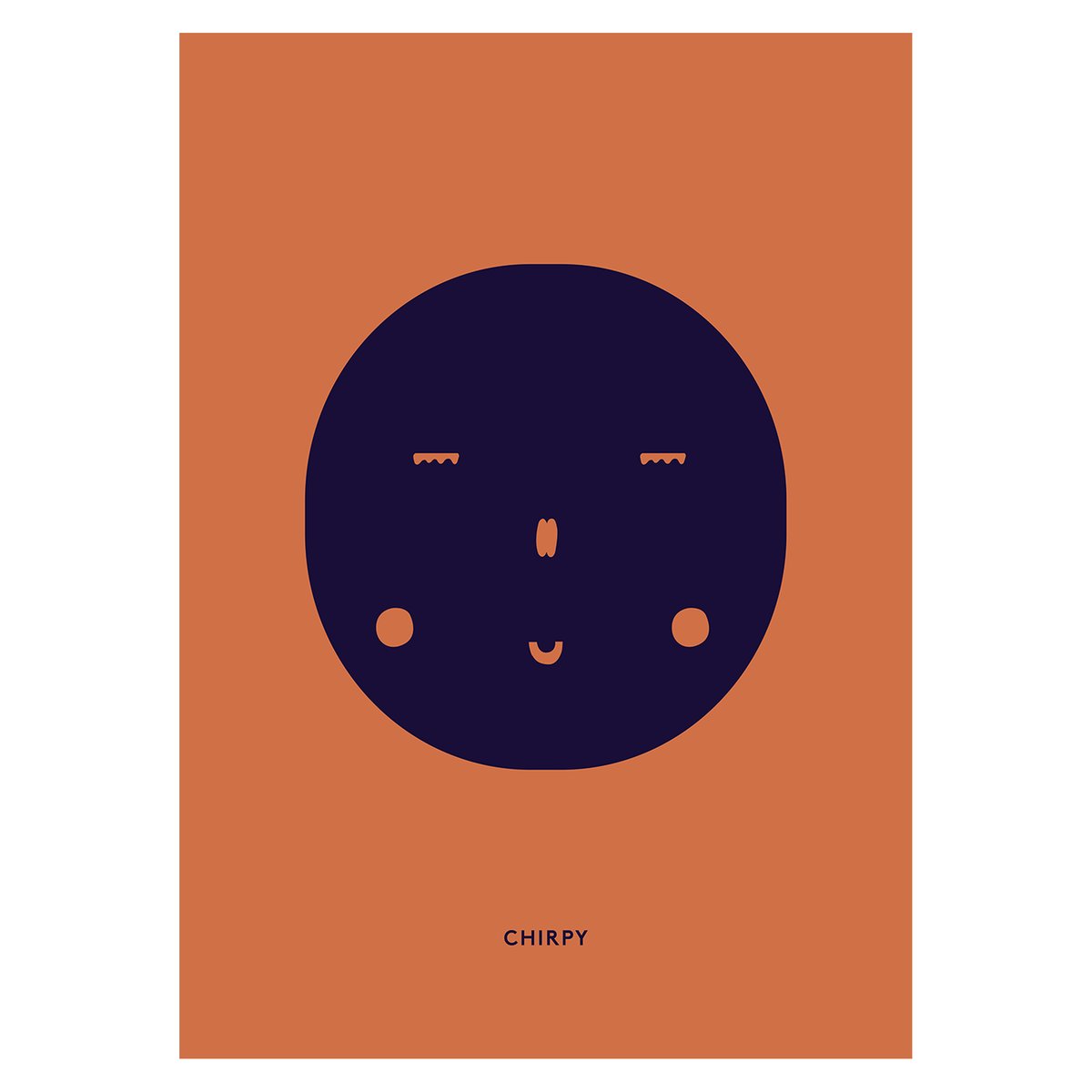 Paper Collective Chirpy Feeling poster 50x70 cm | Skandinavisk Design | Posters | Svart