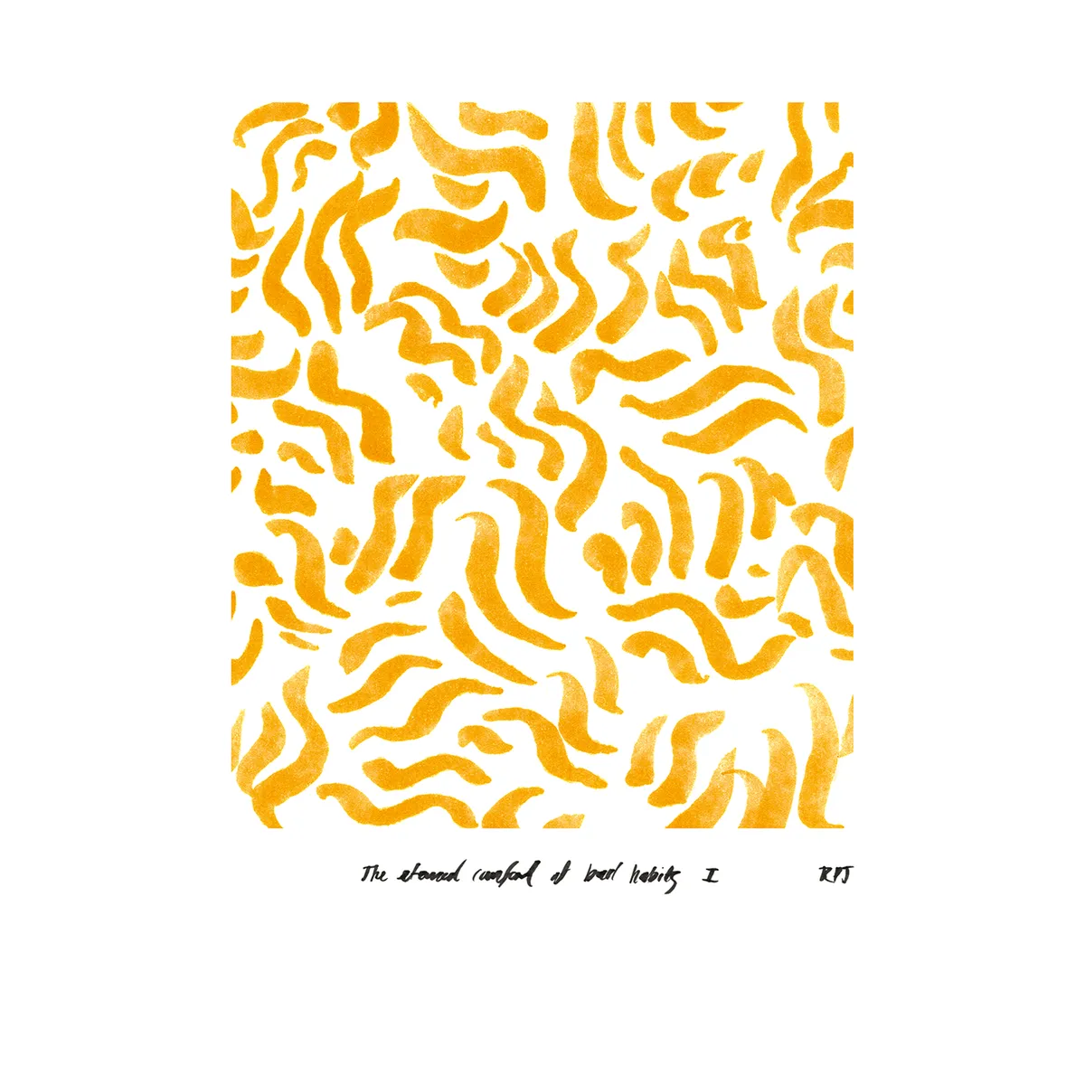 Paper Collective Comfort - Yellow poster 50x70 cm