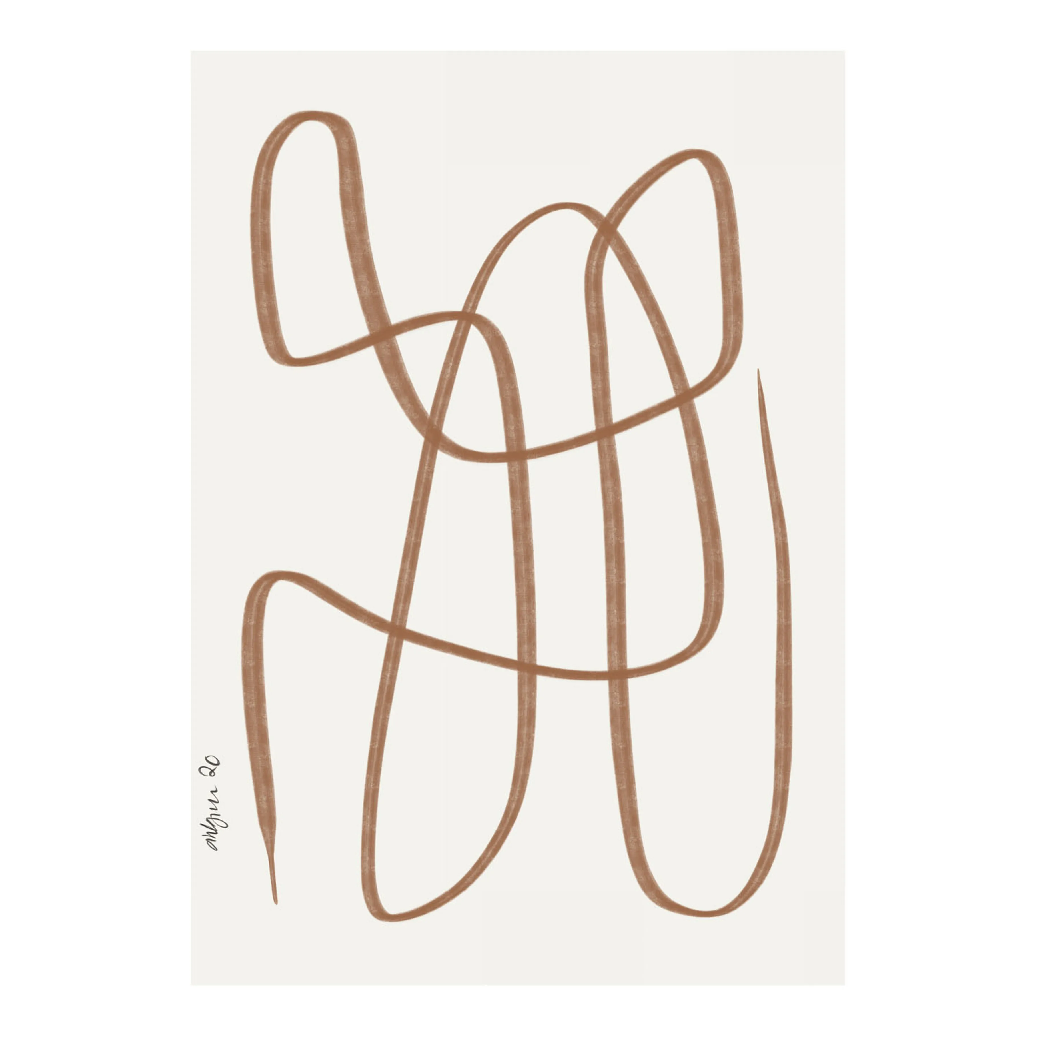Different Ways poster brun, 50x70 cm