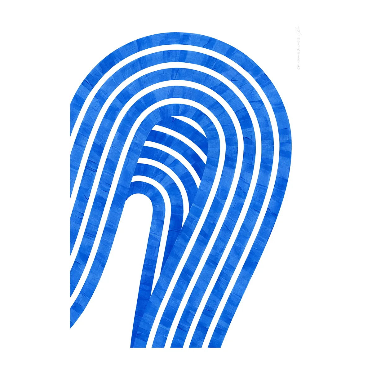 Paper Collective Entropy Blue 01 poster 50x70 cm