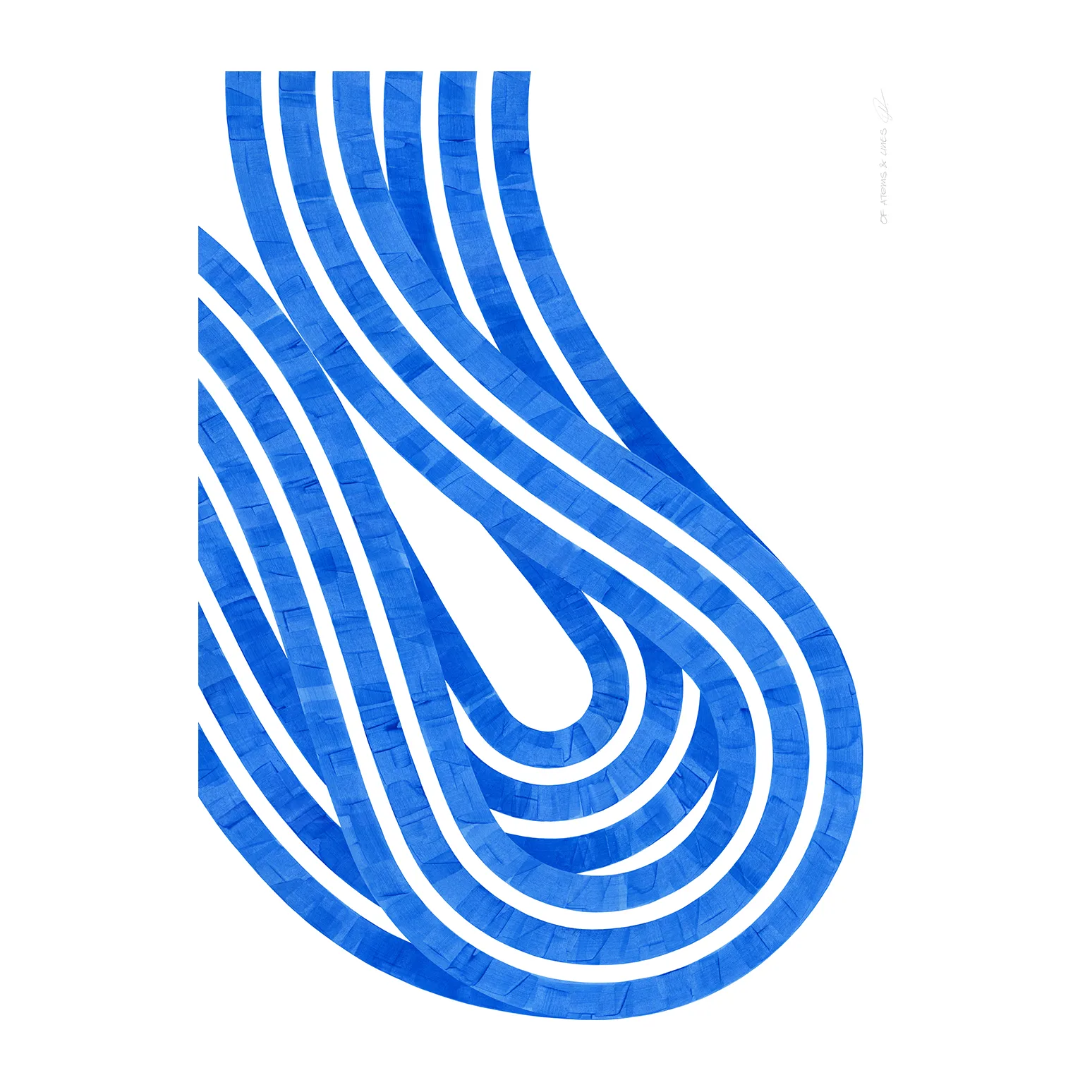 Entropy Blue 02 poster, 50x70 cm Paper Collective