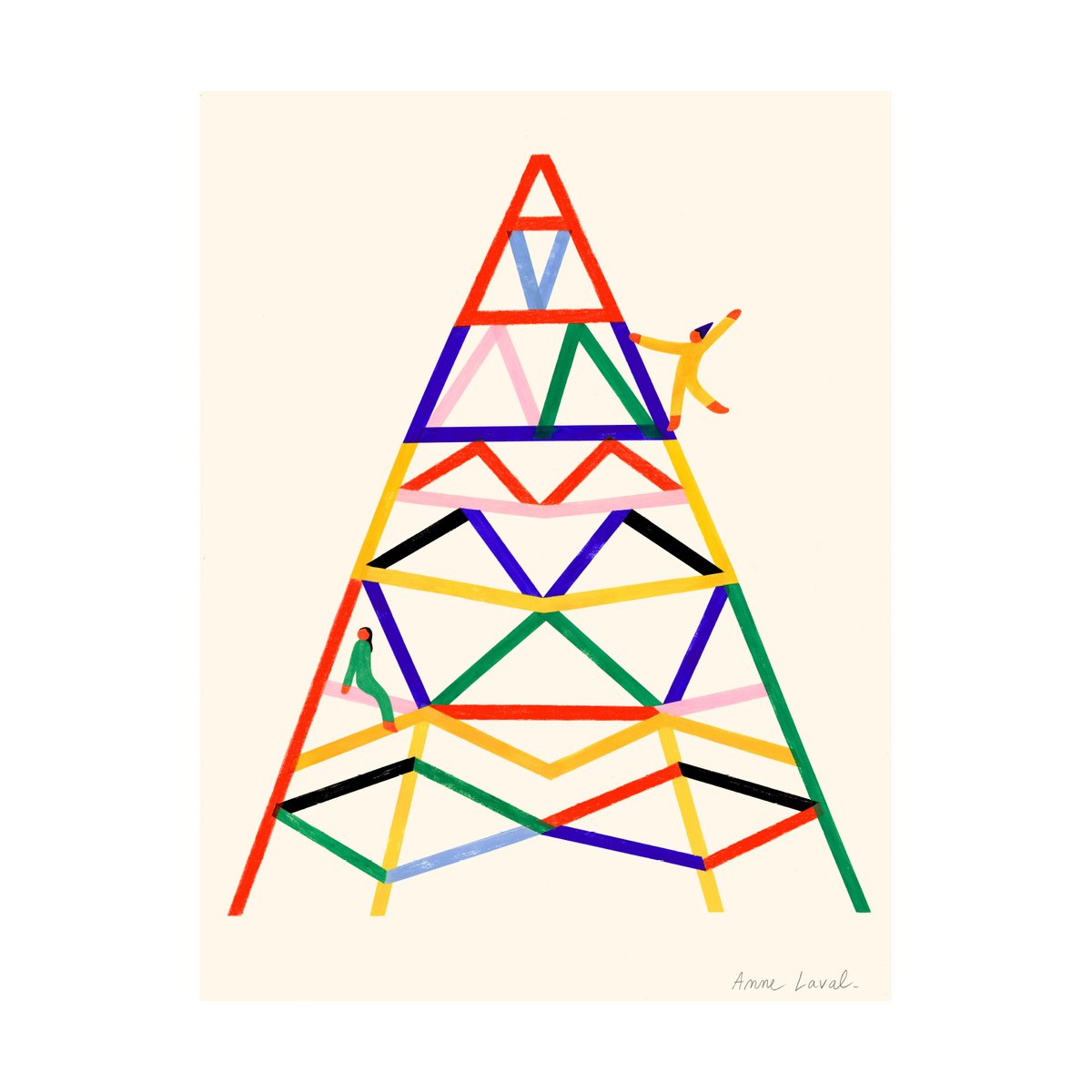 Paper Collective Escalader poster 50x70 cm | Skandinavisk Design | Posters | Multi