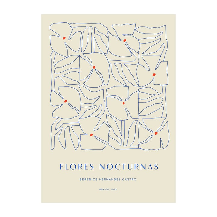 Flores Nocturnas 01 poster - 30x40 cm - Paper Collective