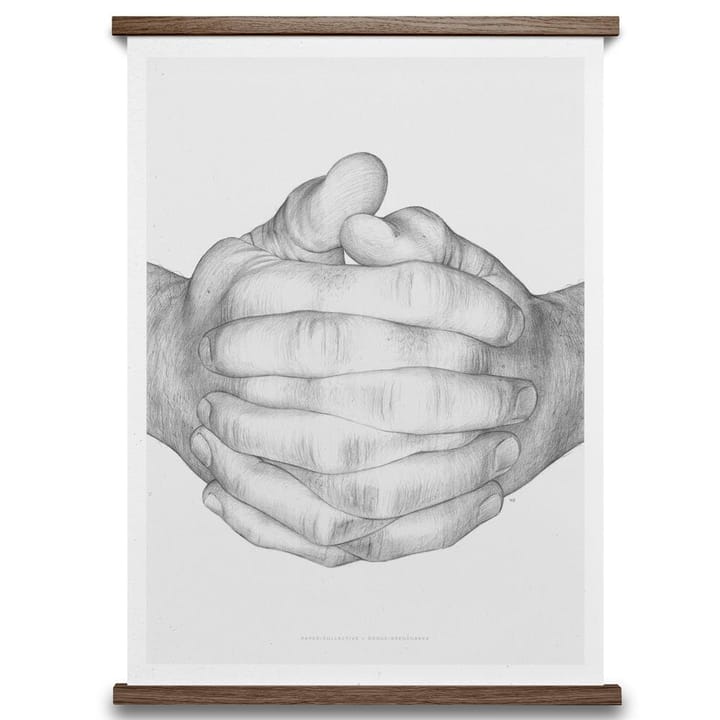 Folded Hands poster, 50x70 cm Paper Collective