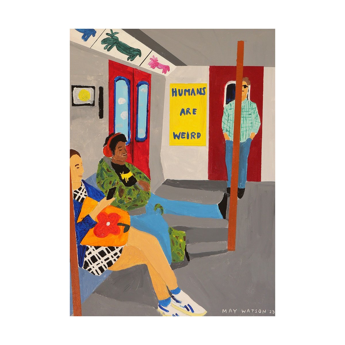 Paper Collective Humans Are Weird poster 50x70 cm | Skandinavisk Design | Posters | Multi