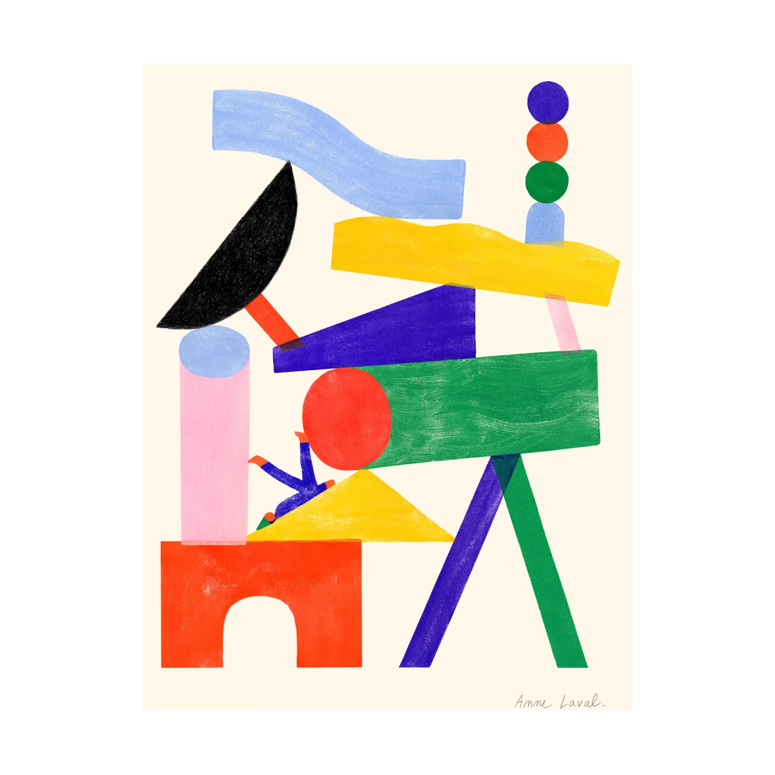 Jouer  poster, 50x70 cm Paper Collective