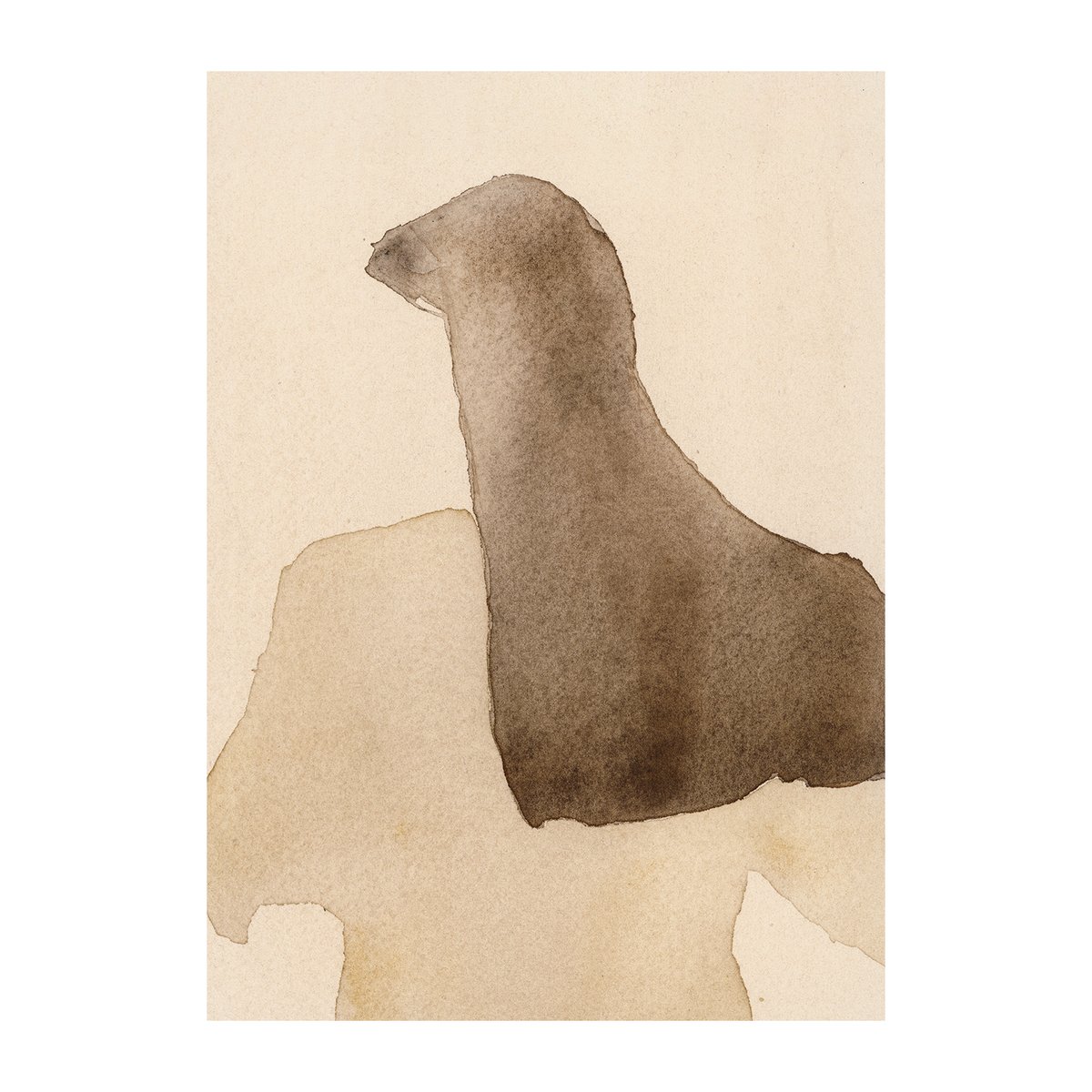 Paper Collective Long Hair poster 50x70 cm | Skandinavisk Design | Posters | Beige