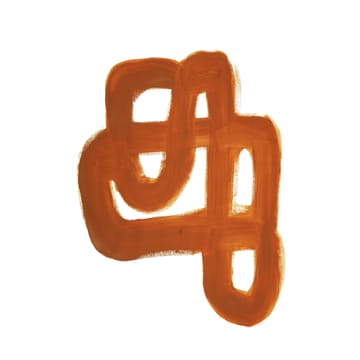 Orange Brush poster - 50x70 cm - Paper Collective
