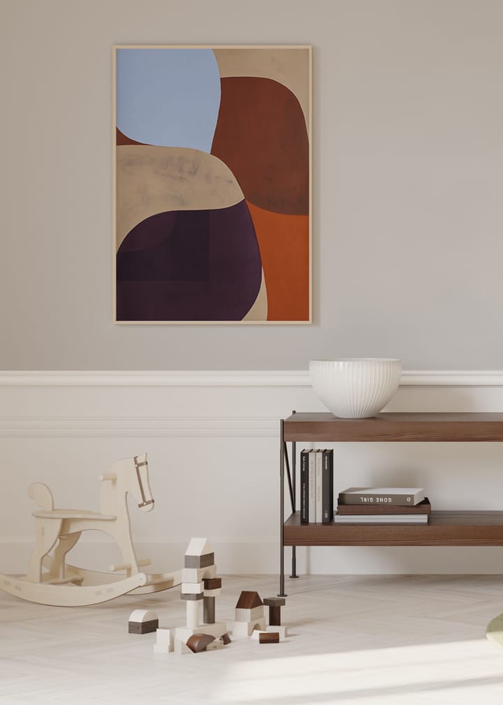 Painted Shapes 02 poster, 30x40 cm Paper Collective