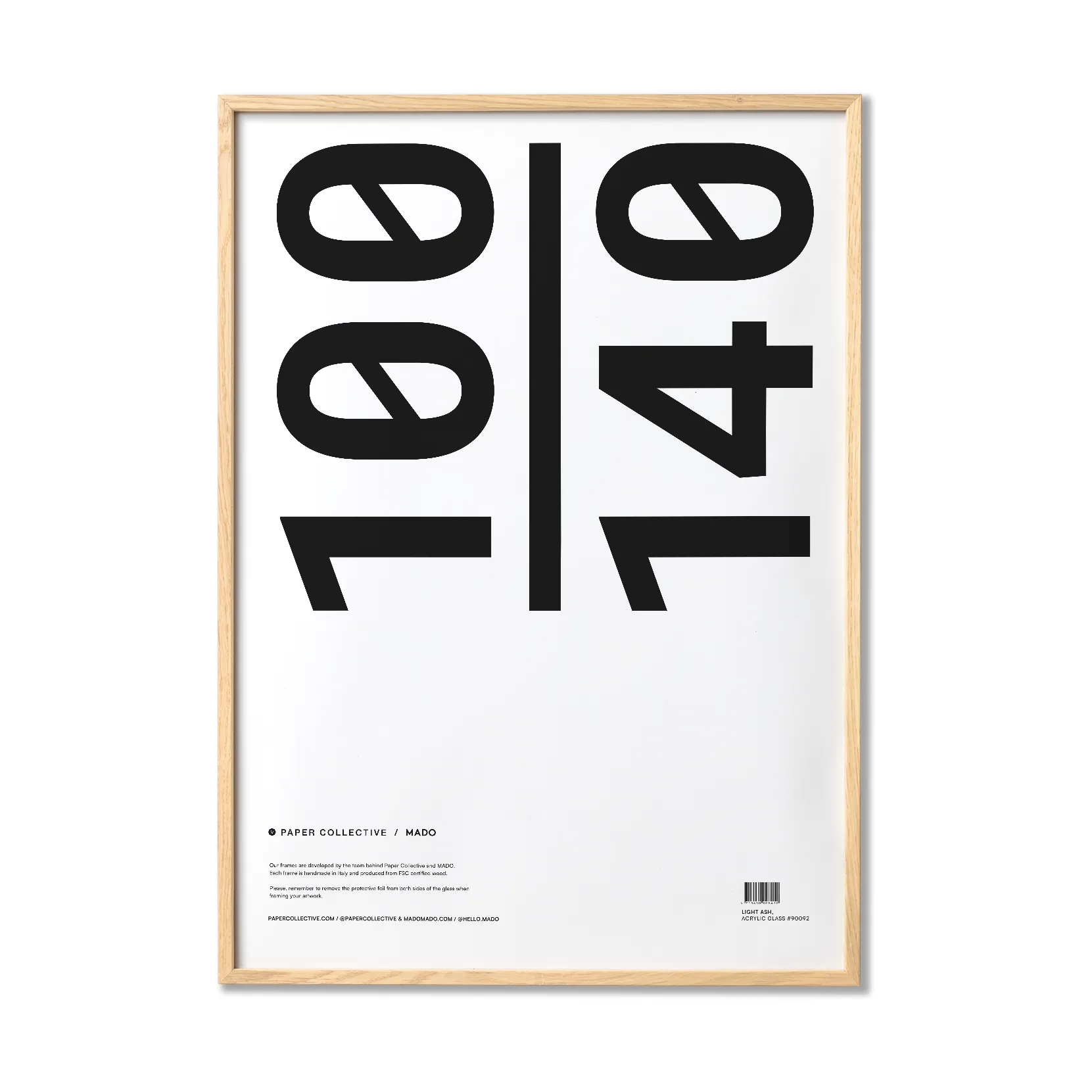 Paper Collective ram plexiglas-ask, 100x140 cm Paper Collective