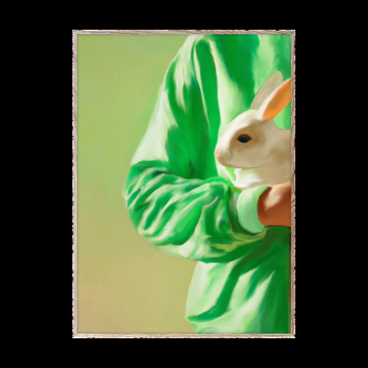 Paper Collective White Rabbit poster 50x70 cm