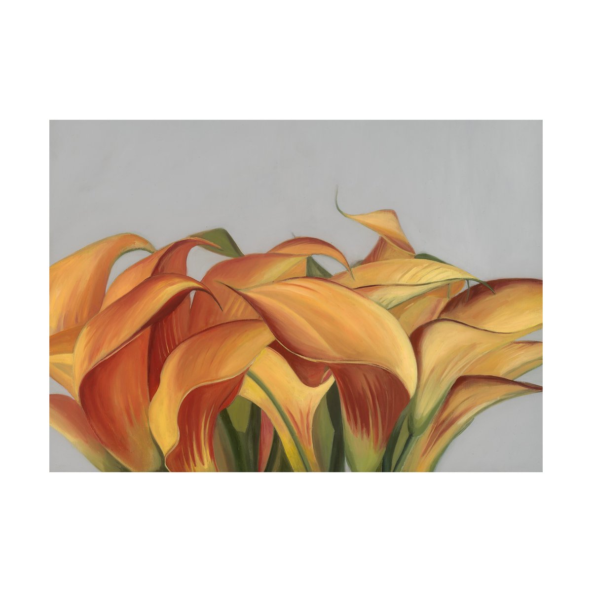 Paper Collective Yellow Flowers poster 30x40 cm | Skandinavisk Design | Posters | Orange