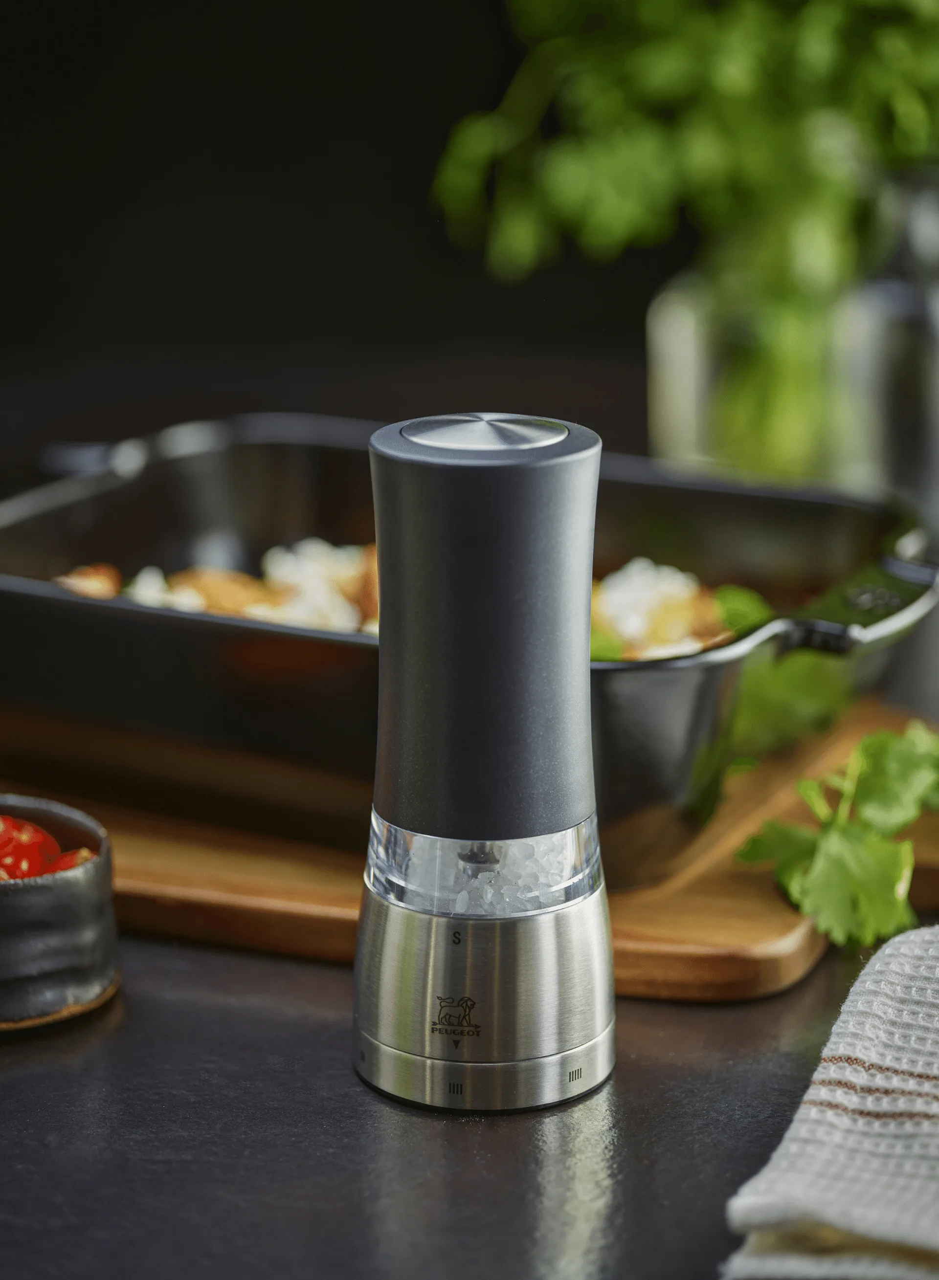 Daman elektrisk saltkvarn 16 cm, Svart Peugeot