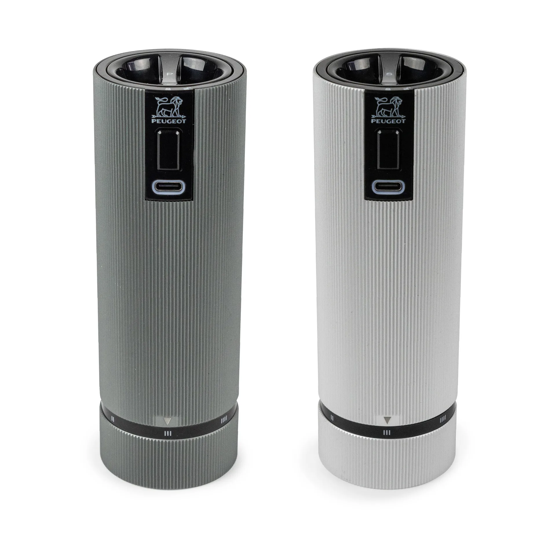 Line Z DUO Electric salt-och pepparkvarn 2 delar, Aluminium-carbon Peugeot
