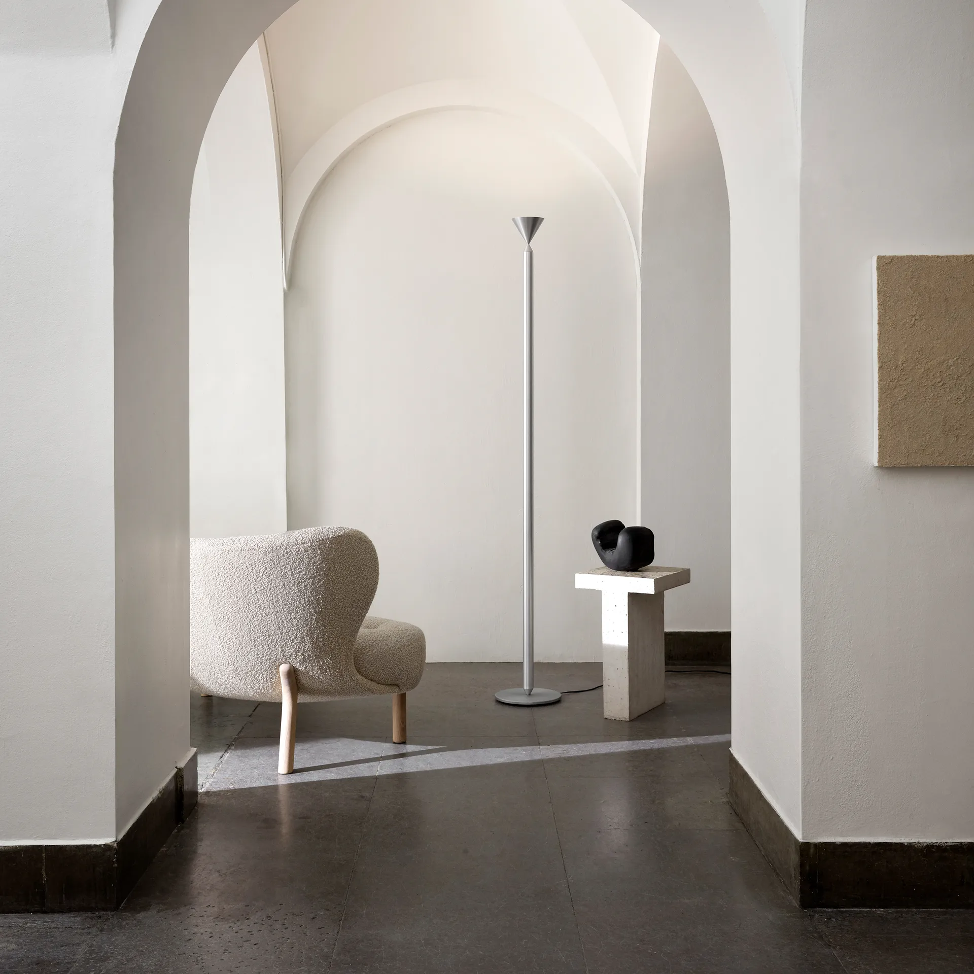 Apollo 180 golvlampa, Aluminium Pholc