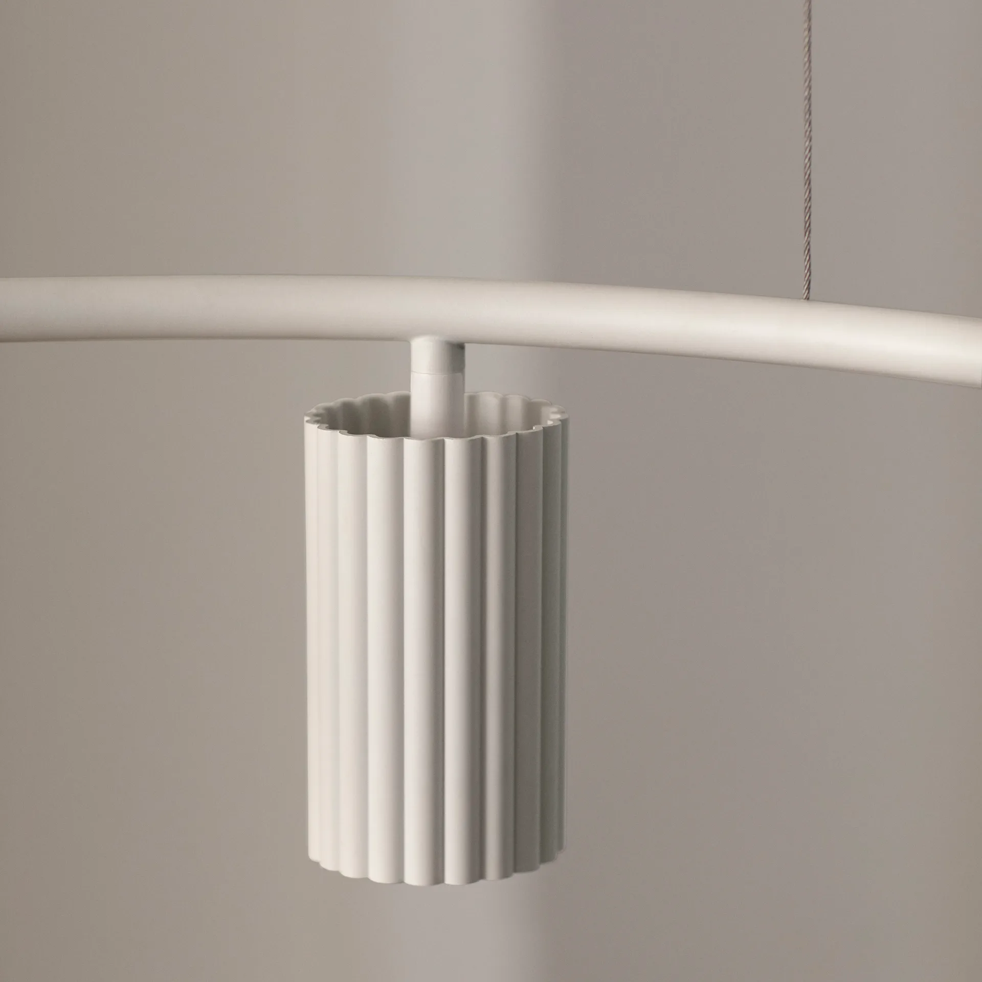 Donna Circle 100 taklampa, Linen Pholc