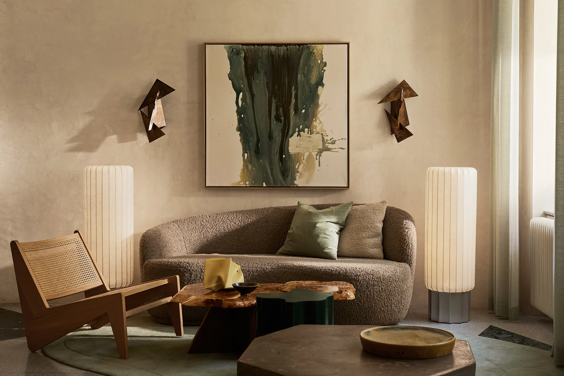 One Meter golvlampa, White Pholc