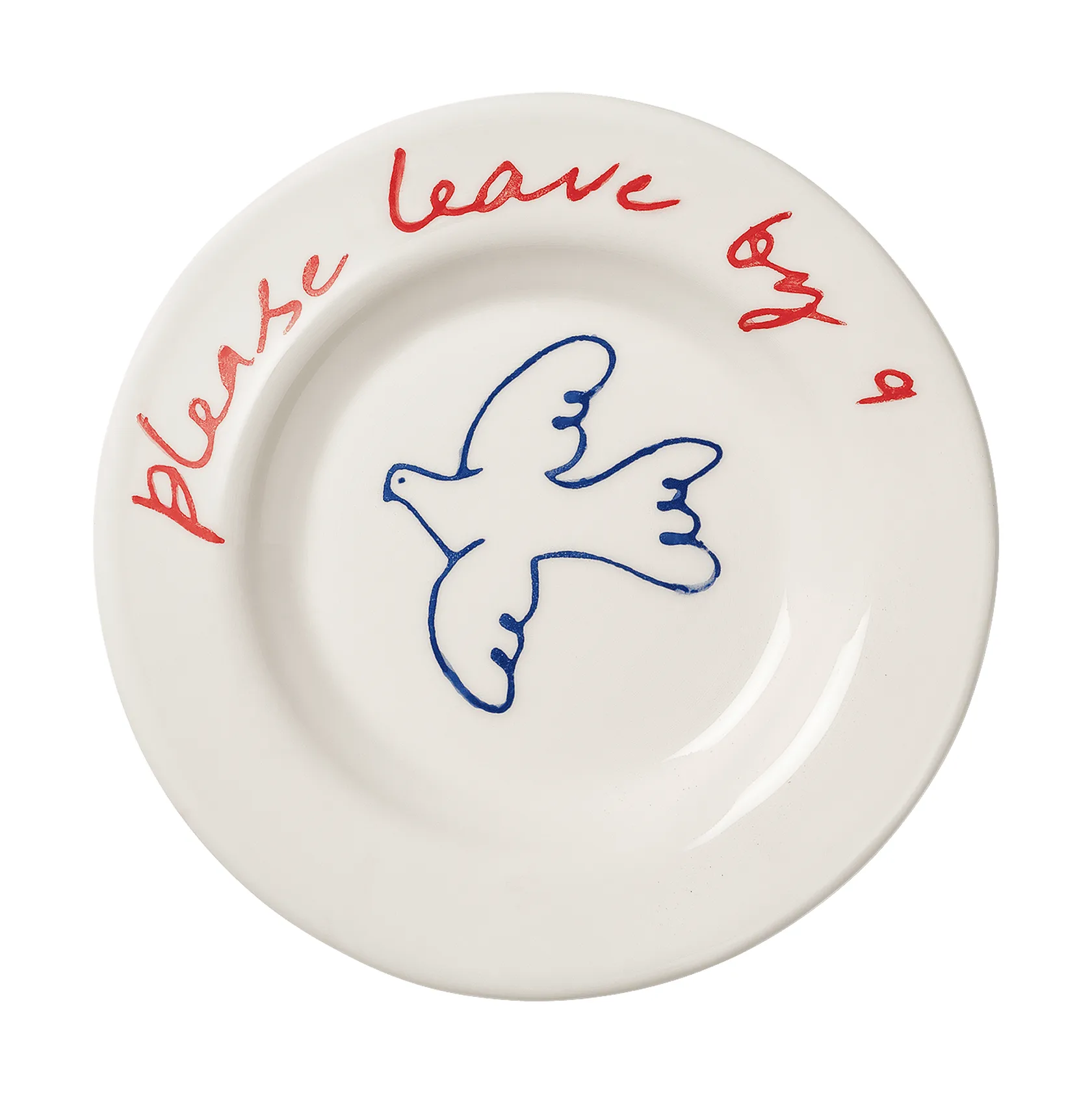 Bird Tapas tallrik, Blue, 15cm Pick a Poppy