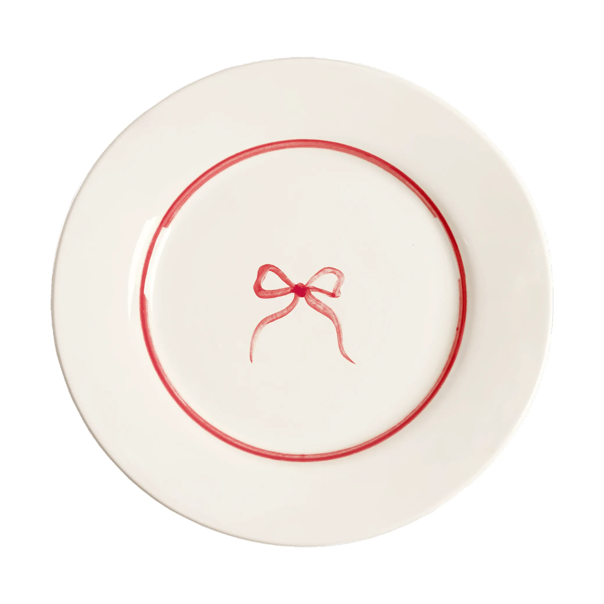 Bow salladstallrik, Dark Pink, 22 cm