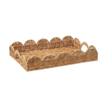 Classic Scallop bricka - Natural, 30x40 cm - Pick a Poppy