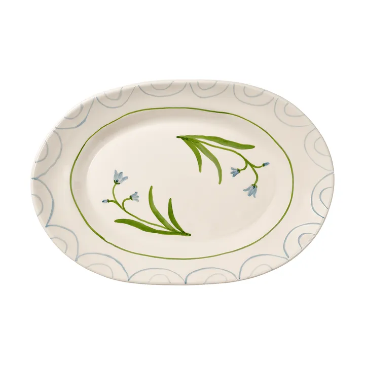 Cottage flower Blue Bell serveringsfat - Light Blue, 38.5 cm - Pick a Poppy