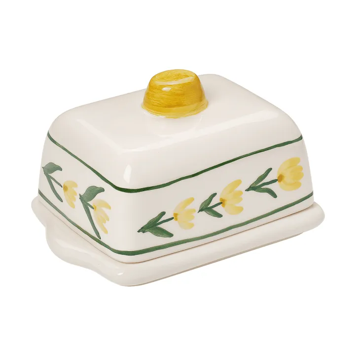 Cottage Flower smörask - Yellow, 17x11,5 cm - Pick a Poppy