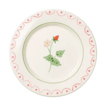 Cottage flower Wild Strawberry salladstallrik - Red, 22 cm - Pick a Poppy