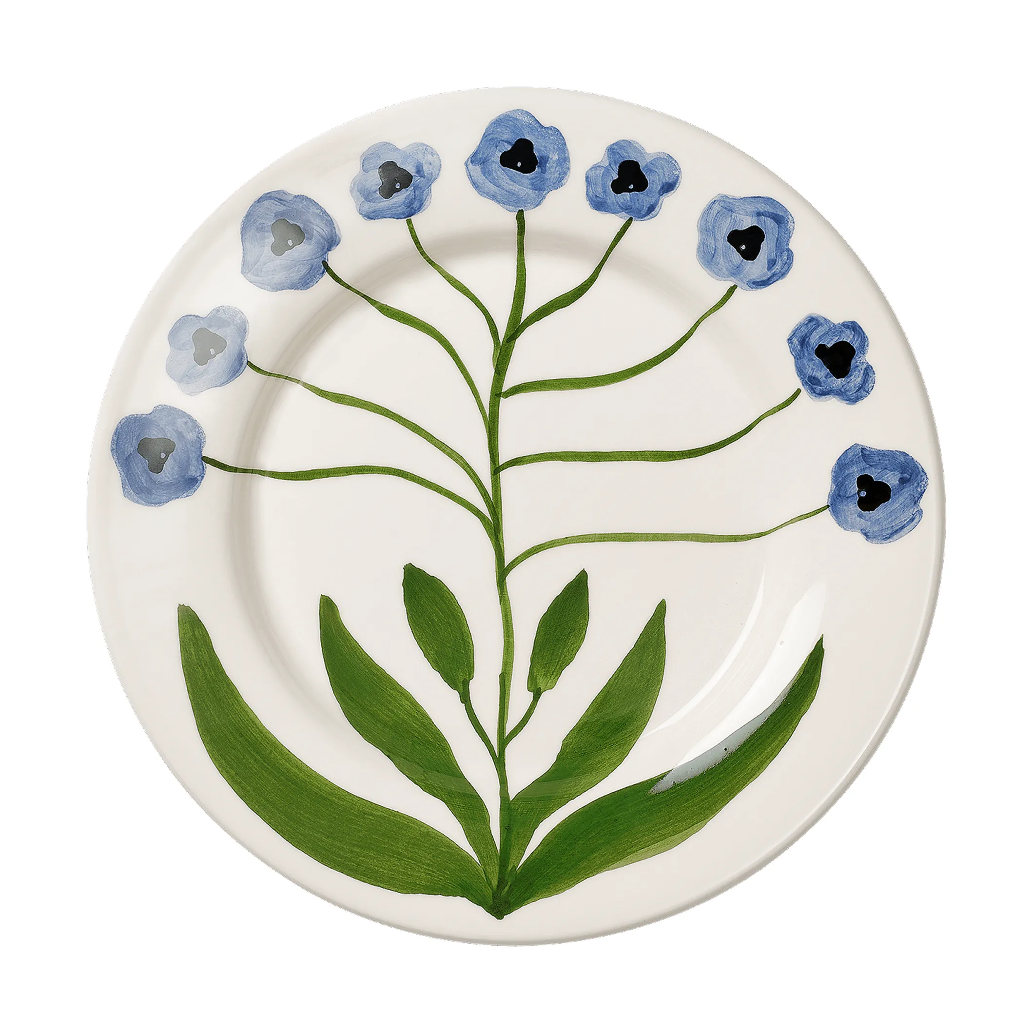 Madelen Möllard Pansy salladstallrik, Blue, 22 cm