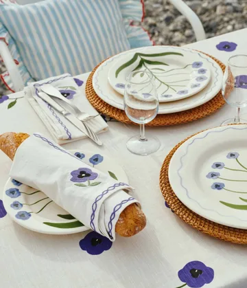 Madelen Möllard Pansy salladstallrik - Blue, 22 cm - Pick a Poppy