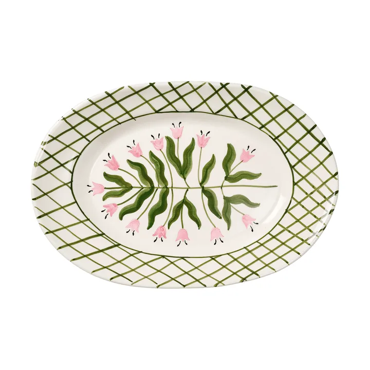 Madelen Möllard Tulip serveringsfat - Green, 38.5 cm - Pick a Poppy