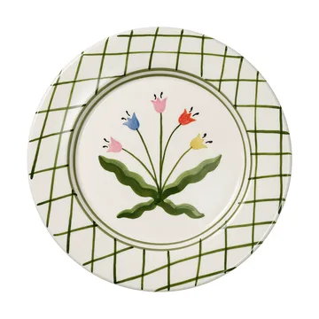 Madelen Möllard Tulip tallrik - Green, 28 cm - Pick a Poppy
